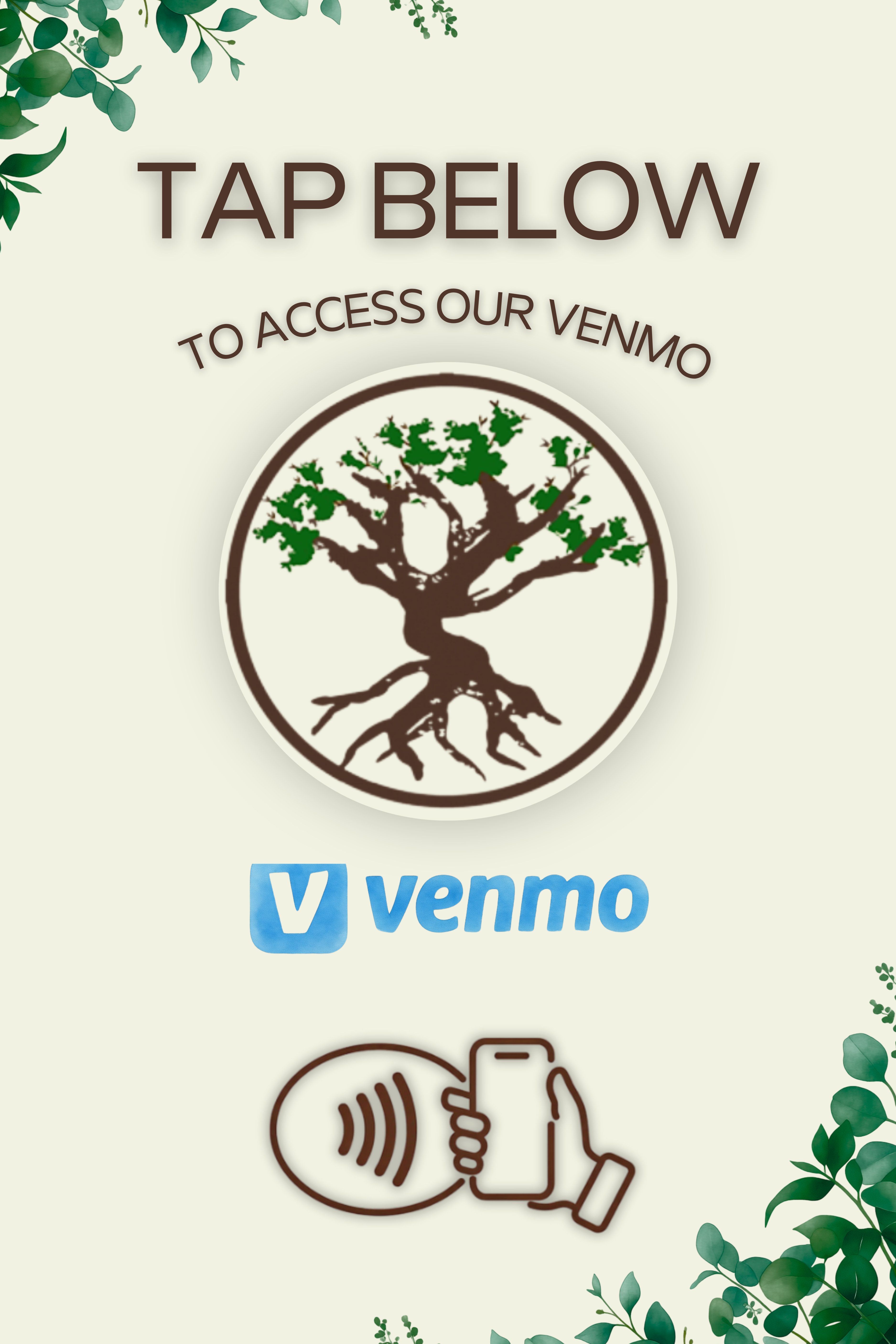 Rudy's Ristorante & Pizzeria Venmo payment tap card